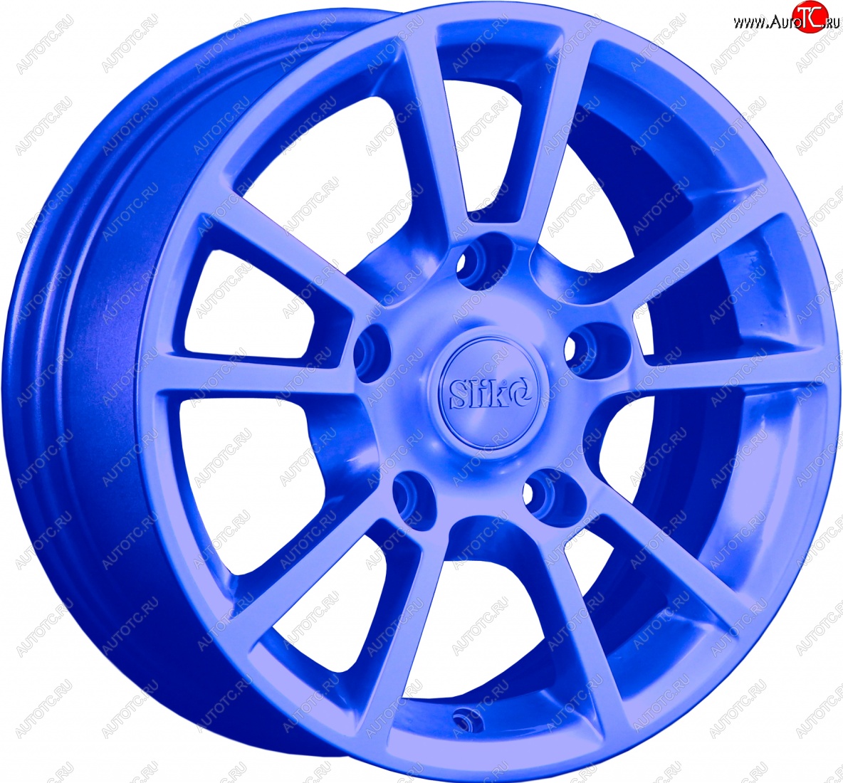 15 249 р. Кованый диск Slik Classic L-87 6.5x15   (Синий (BLUE))  с доставкой в г. Керчь