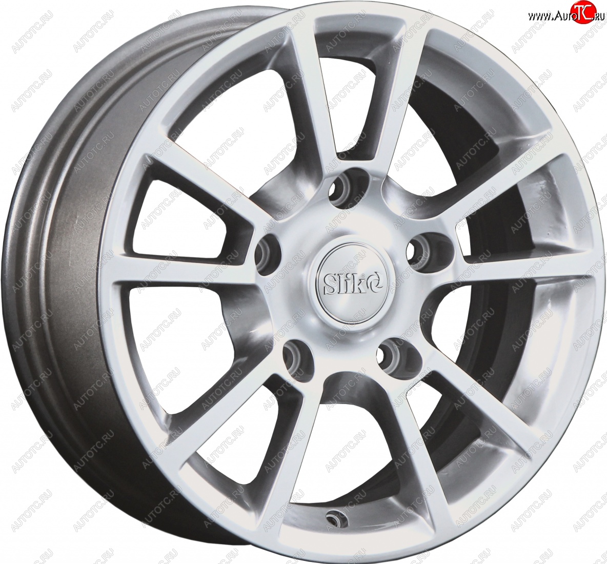 15 249 р. Кованый диск Slik Classic L-87 6.5x15   (Ярко блестящее серебро (HPB))  с доставкой в г. Керчь