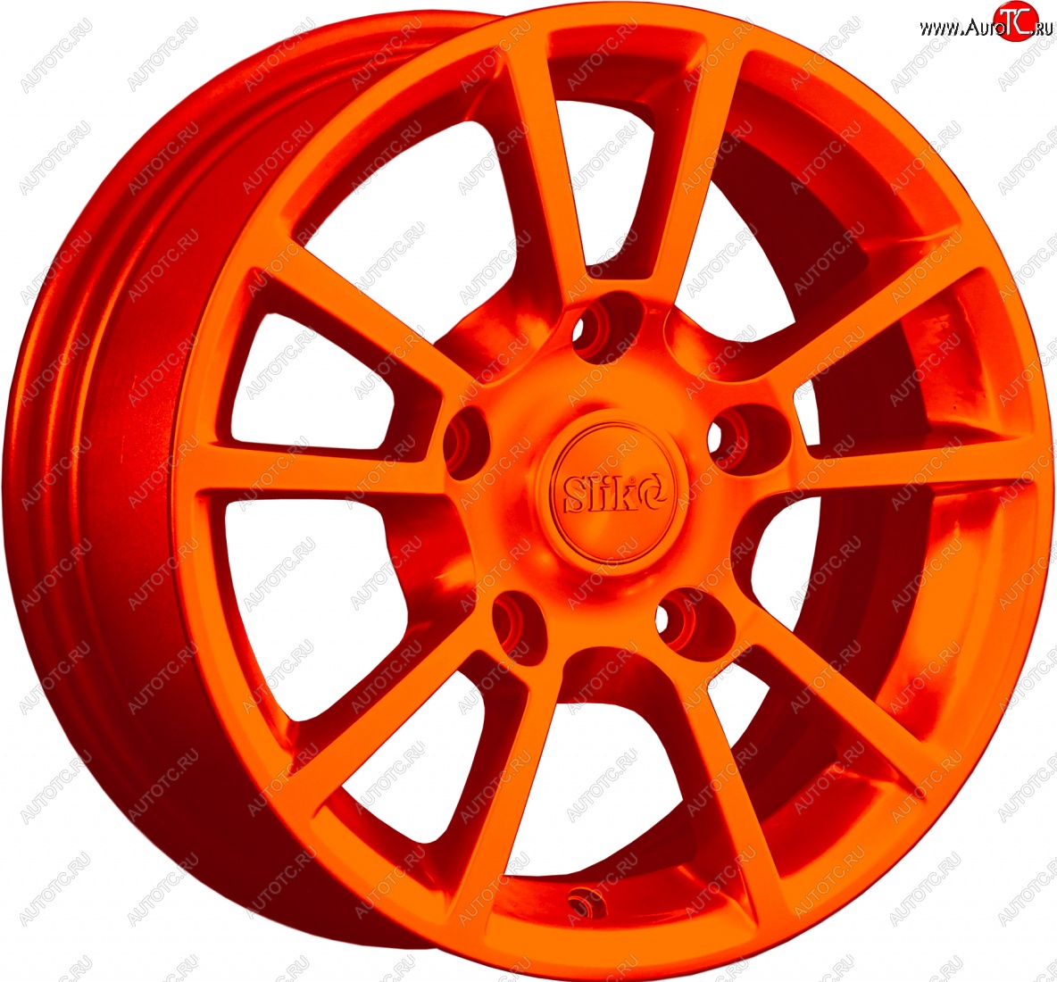 15 249 р. Кованый диск Slik Classic L-87 6.5x15   (Ярко оранжевый (ORANGE))  с доставкой в г. Керчь