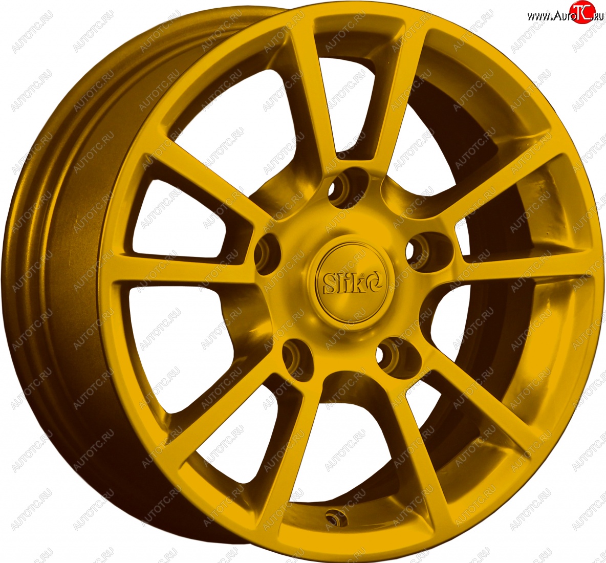 15 249 р. Кованый диск Slik Classic L-87 6.5x15   (Ярко желтый RAL1021 (YELLOW))  с доставкой в г. Керчь