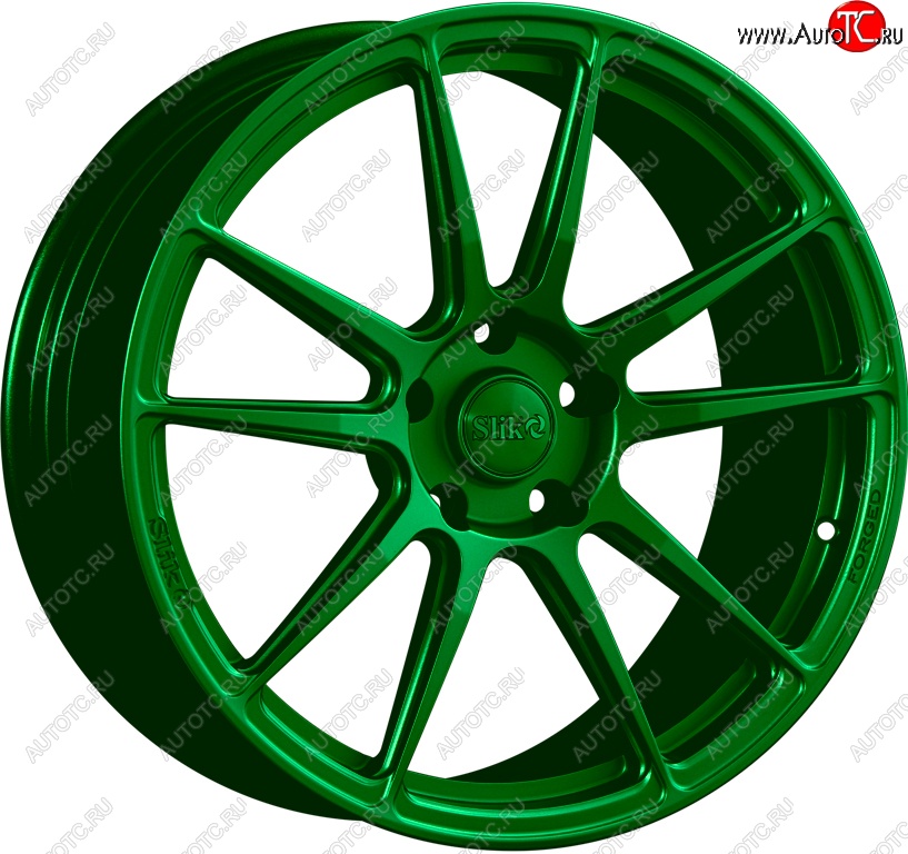 43 319 р. Кованый диск Slik PREMIUM L-904 8.5x19   (Зеленый (GREEEN))  с доставкой в г. Керчь