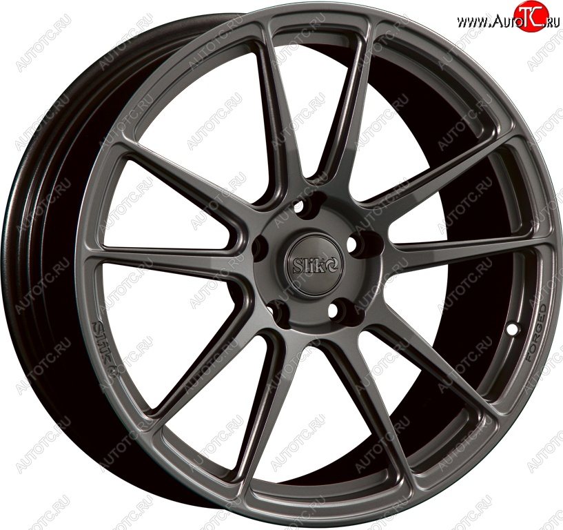 43 319 р. Кованый диск Slik PREMIUM L-904 8.5x19   (Темный хром (DC))  с доставкой в г. Керчь