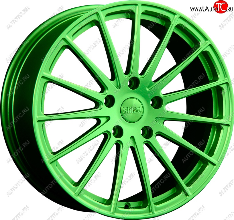 35 799 р. Кованый диск Slik PREMIUM L-912 9.0x19   (RAL 6038 ярко-зеленый (6038))  с доставкой в г. Керчь