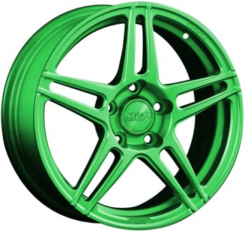 Кованый диск Slik premium R16x6.5 RAL 6038 ярко зеленый (6038) 6.5x16  (Цвет: 6038)