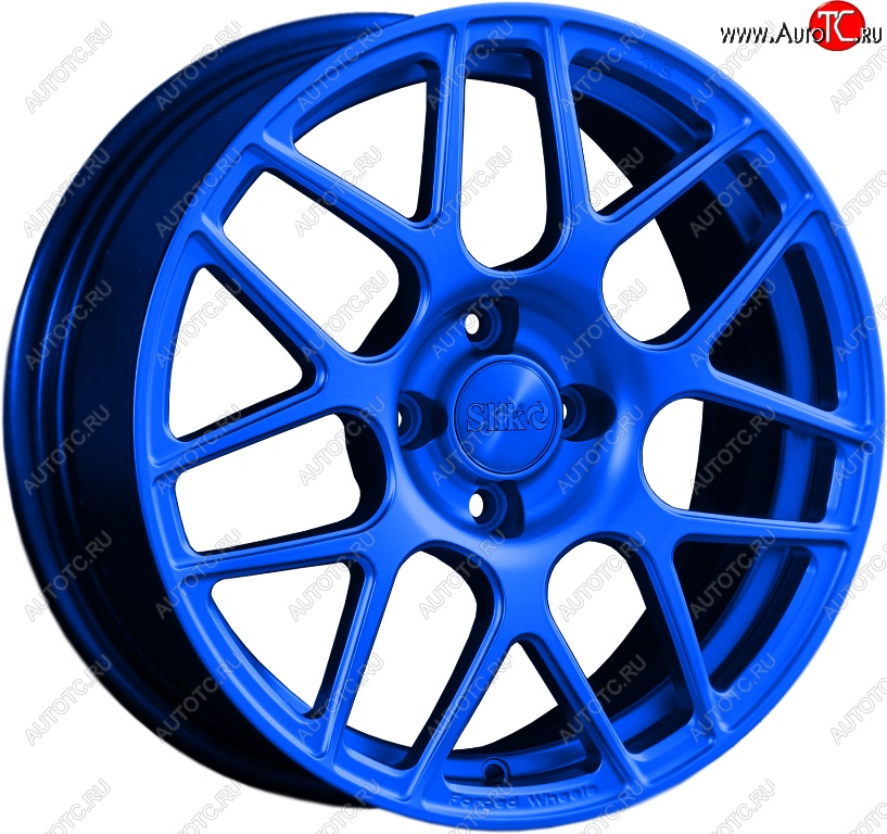 19 449 р. Кованый диск Slik premium R16x6.5 Candy BLUE синий 6.5x16   (Цвет: Candy BLUE синий 6.5x16)  с доставкой в г. Керчь