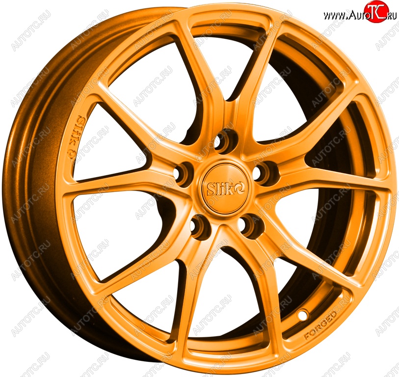 19 449 р. Кованый диск Slik premium R16x6.5 Ярко-оранжевый (ORANGE) 6.5x16   (Цвет: ORANGE)  с доставкой в г. Керчь