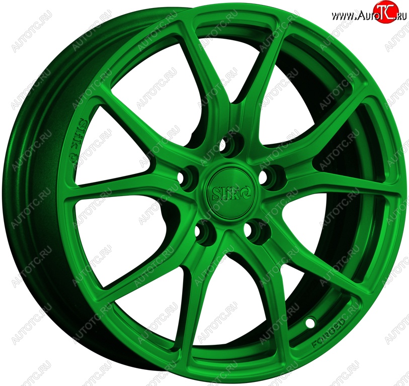 19 449 р. Кованый диск Slik premium R16x6.5 Зеленый (GREEN) 6.5x16   (Цвет: GREEN)  с доставкой в г. Керчь
