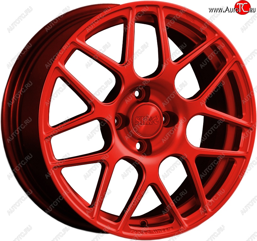 25 999 р. Кованый диск Slik premium R17x7.5 Candy RED красный 7.5x17   (Цвет: Candy RED красный 7.5x17)  с доставкой в г. Керчь