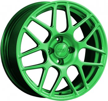 Кованый диск Slik premium R17x7.5 RAL 6038 ярко зеленый (6038) 7.5x17  (Цвет: 6038)