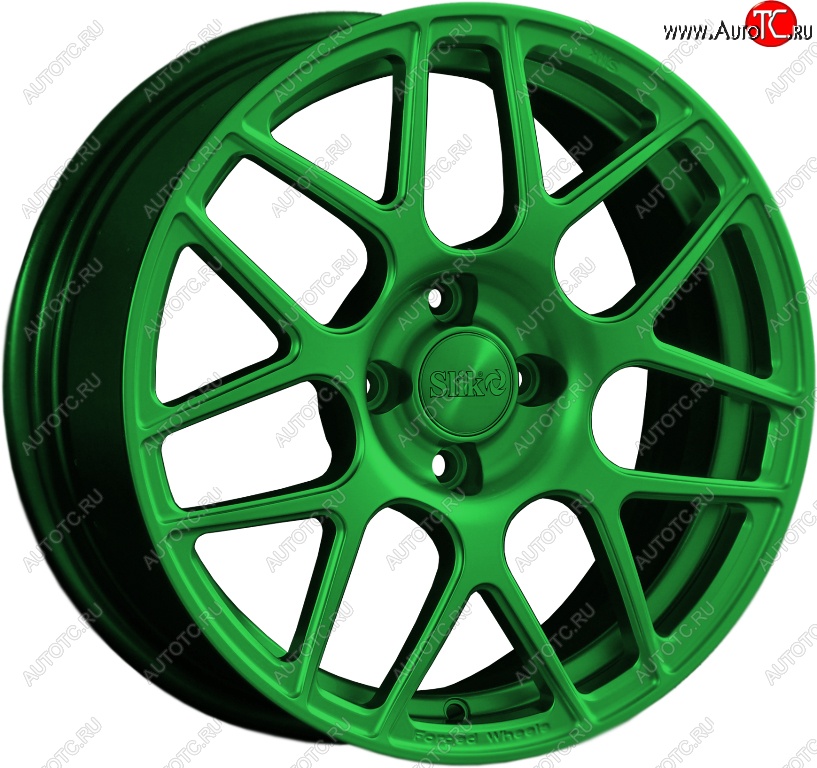 25 999 р. Кованый диск Slik premium R17x7.5 Зеленый (GREEN) 7.5x17   (Цвет: GREEN)  с доставкой в г. Керчь