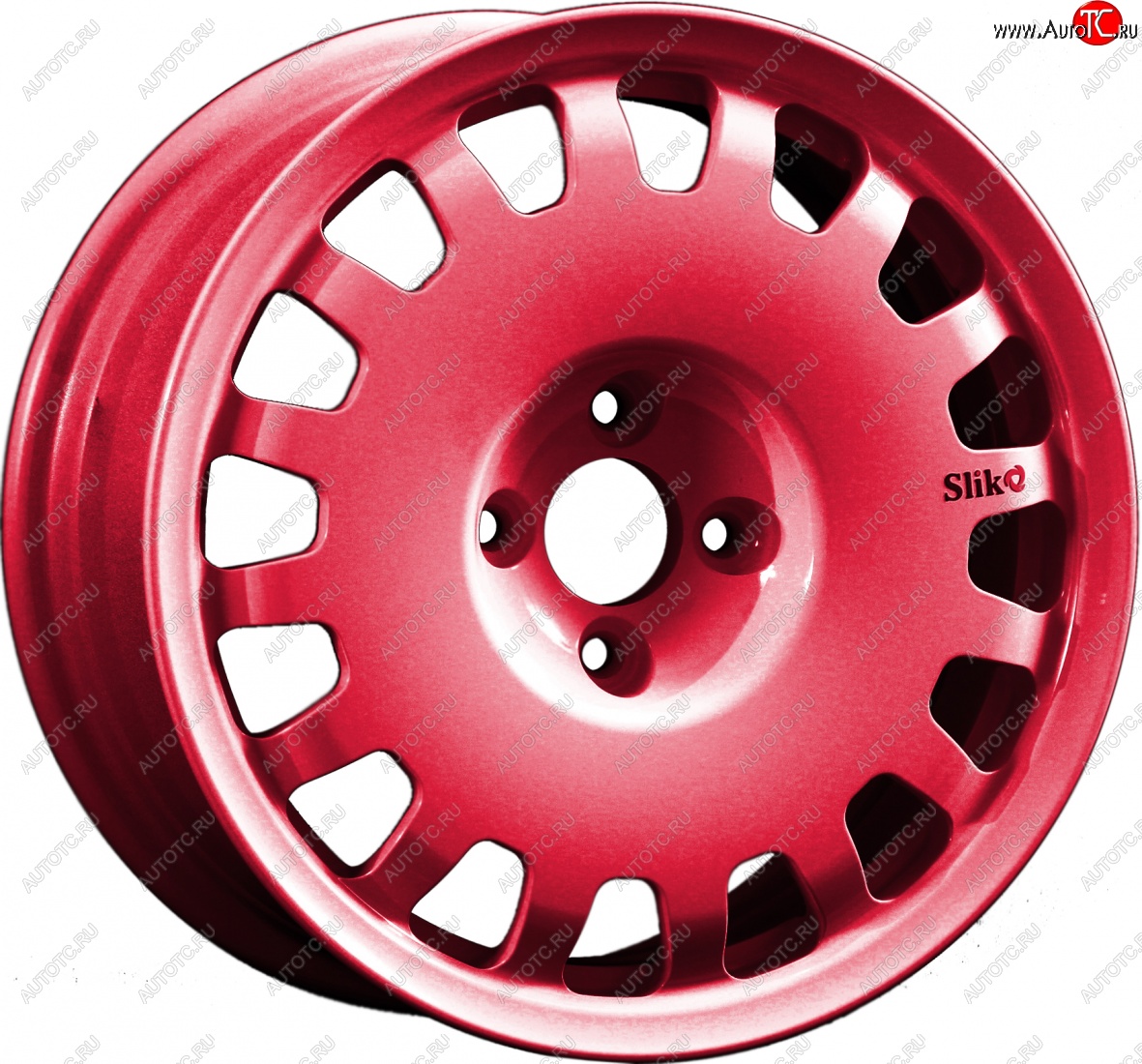 15 249 р. Кованый диск Slik Sport 6.5x15 (Candy рубиновый) 6.5x15/4-5x98-120 D54.1-72.6   (Цвет: Candy рубиновый)  с доставкой в г. Керчь