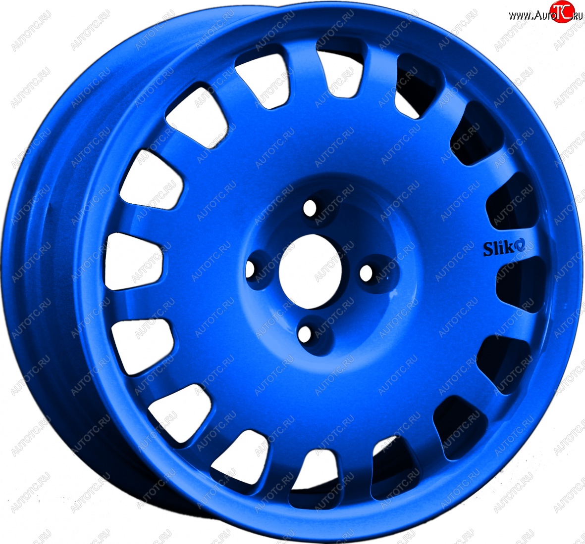 15 249 р. Кованый диск Slik Sport 6.5x15 (Candy синий) 6.5x15/4-5x98-120 D54.1-72.6   (Цвет: Candy синий)  с доставкой в г. Керчь