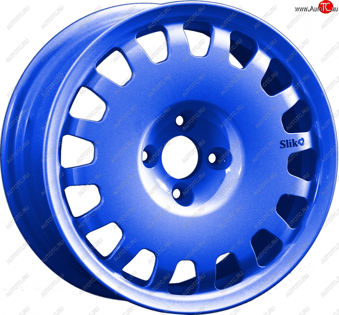 15 249 р. Кованый диск Slik Sport 6.5x15 (Синий) 6.5x15/4-5x98-120 D54.1-72.6   (Цвет: Синий)  с доставкой в г. Керчь