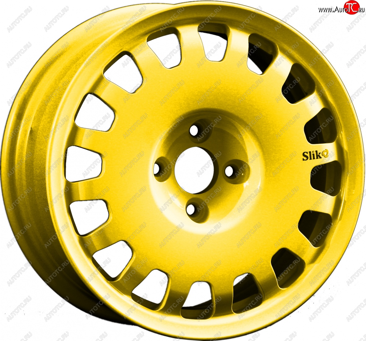 15 249 р. Кованый диск Slik Sport 6.5x15 (Ярко-желтый RAL 1021) 6.5x15/4-5x98-120 D54.1-72.6   (Цвет: Ярко-желтый RAL 1021)  с доставкой в г. Керчь