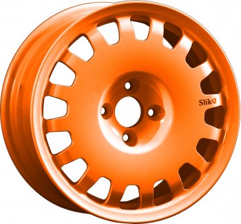 Кованый диск Slik Sport 6.5x15 (Ярко-оранжевый) 6.5x15/4-5x98-120 D54.1-72.6  (Цвет: Ярко-оранжевый)