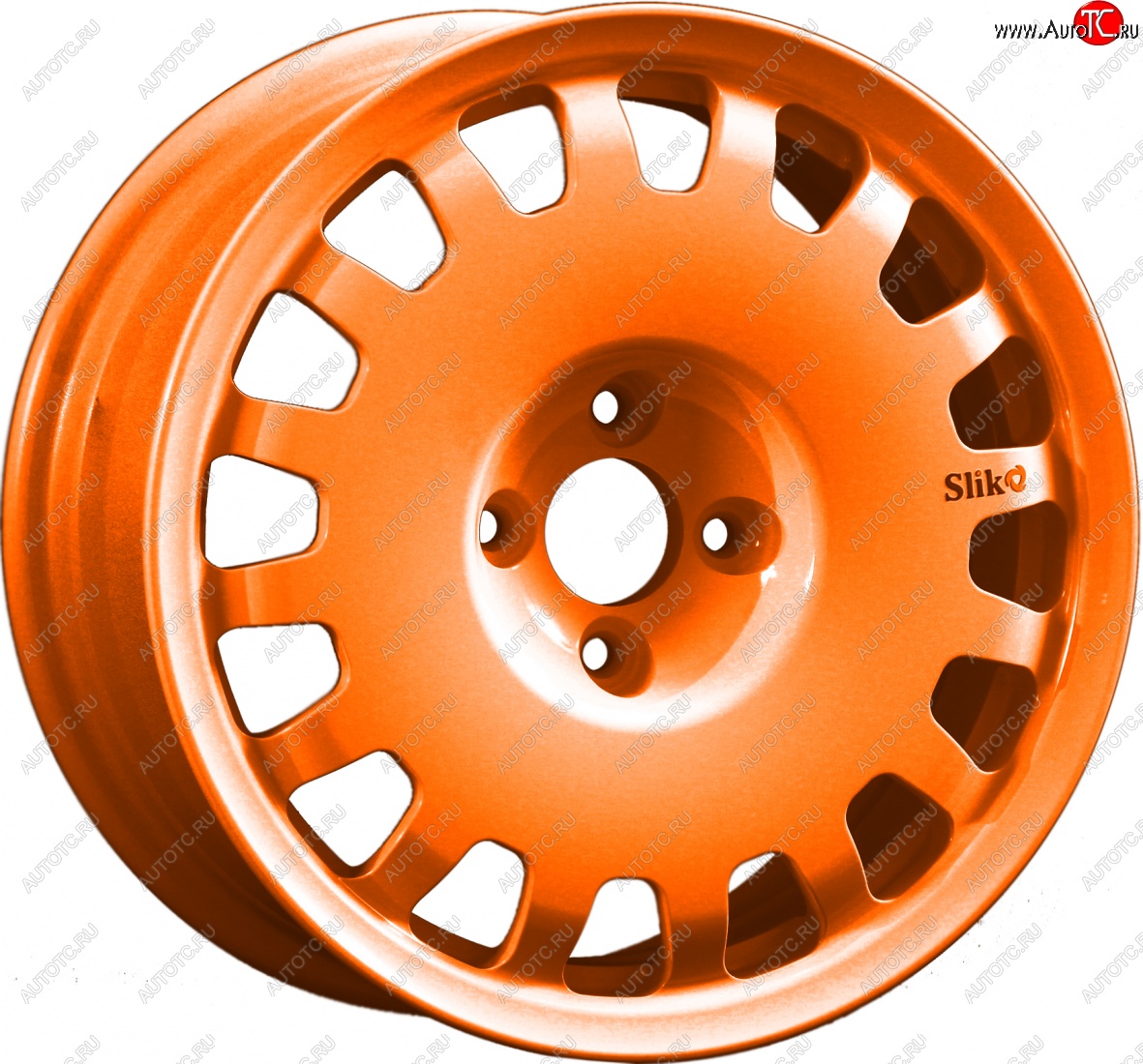 15 249 р. Кованый диск Slik Sport 6.5x15 (Ярко-оранжевый) 6.5x15/4-5x98-120 D54.1-72.6   (Цвет: Ярко-оранжевый)  с доставкой в г. Керчь