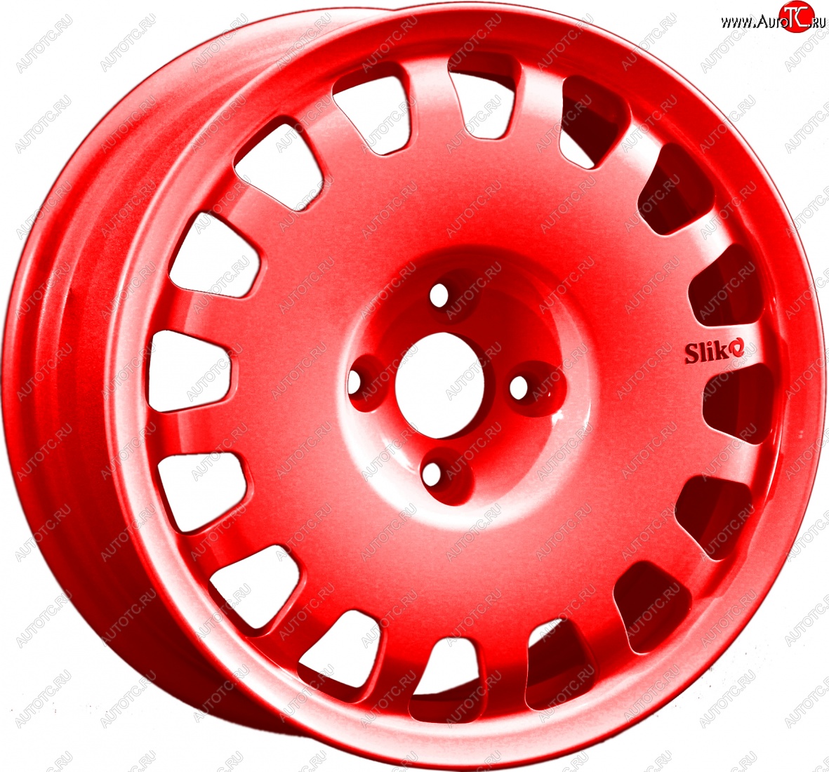 15 249 р. Кованый диск Slik Sport 6.5x15 (RAL 3026 ярко-алый) 6.5x15/4-5x98-120 D54.1-72.6   (Цвет: RAL 3026 ярко-алый)  с доставкой в г. Керчь