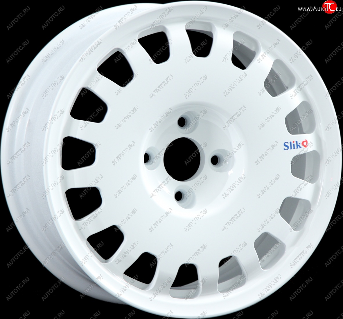 15 249 р. Кованый диск Slik Sport 6.5x15 (Белый) 6.5x15/4-5x98-120 D54.1-72.6   (Цвет: Белый)  с доставкой в г. Керчь