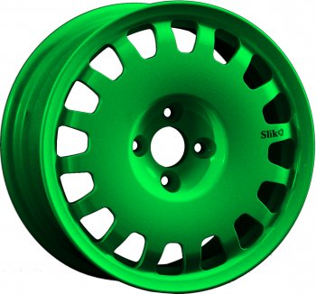 Кованый диск Slik Sport 6.5x15 (Зеленый) 6.5x15/4-5x98-120 D54.1-72.6  (Цвет: Зеленый)
