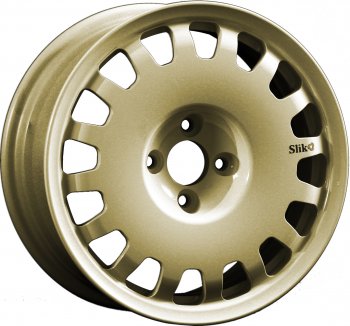 Кованый диск Slik Sport 6.5x15 (Металлик золотой) 6.5x15/4-5x98-120 D54.1-72.6  (Цвет: Металлик золотой)