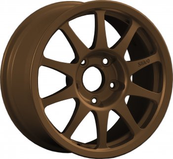 Кованый диск Slik Sport 7x15 (Металлик коньячная бронза. Матовый)  (Цвет: Металлик коньячная бронза. Матовый)