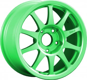 Кованый диск Slik Sport 7x15 (RAL 6038 ярко-зеленый)  (Цвет: RAL 6038 ярко-зеленый)