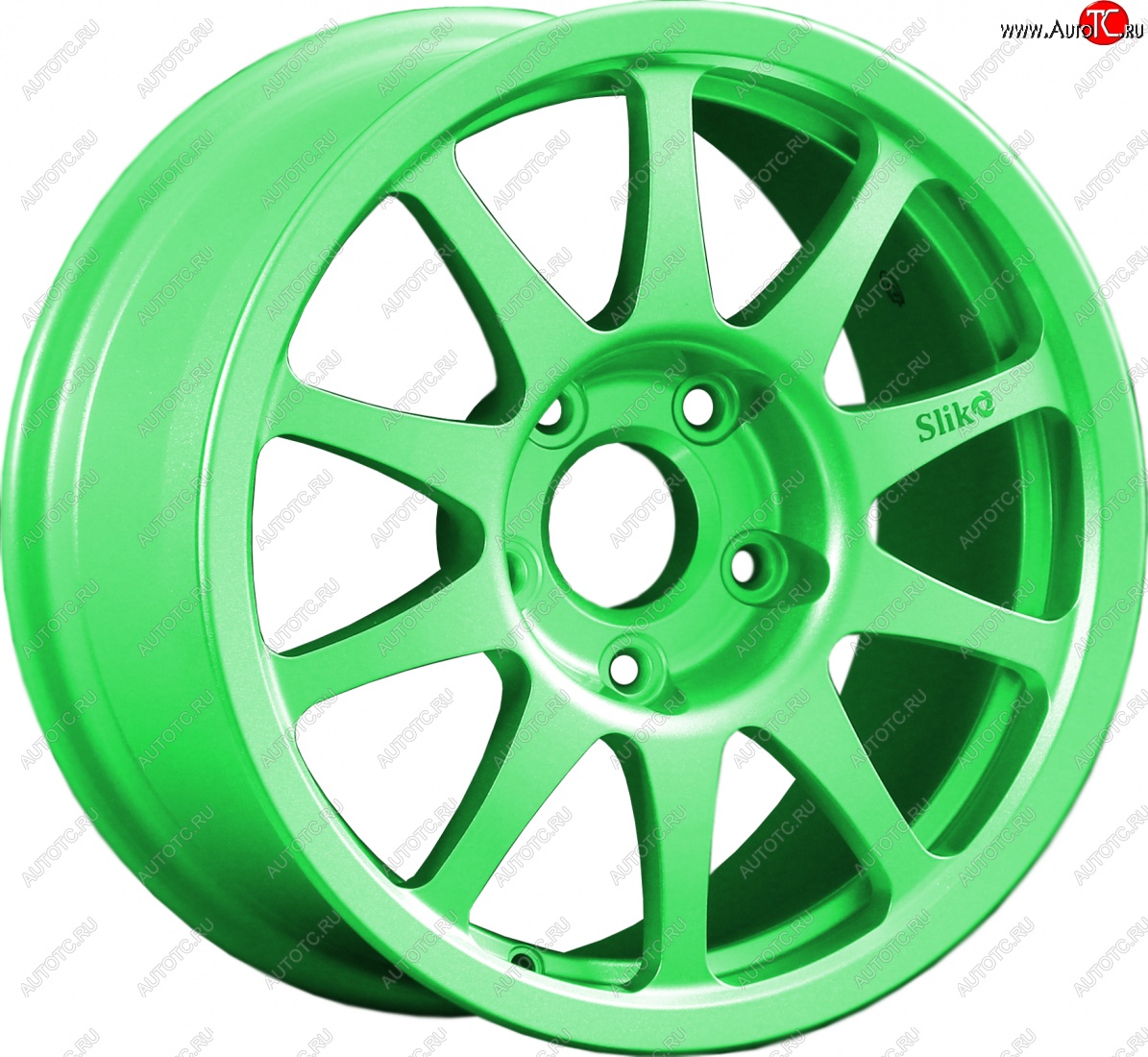 24 899 р. Кованый диск Slik Sport 7x15 (RAL 6038 ярко-зеленый)   (Цвет: RAL 6038 ярко-зеленый)  с доставкой в г. Керчь