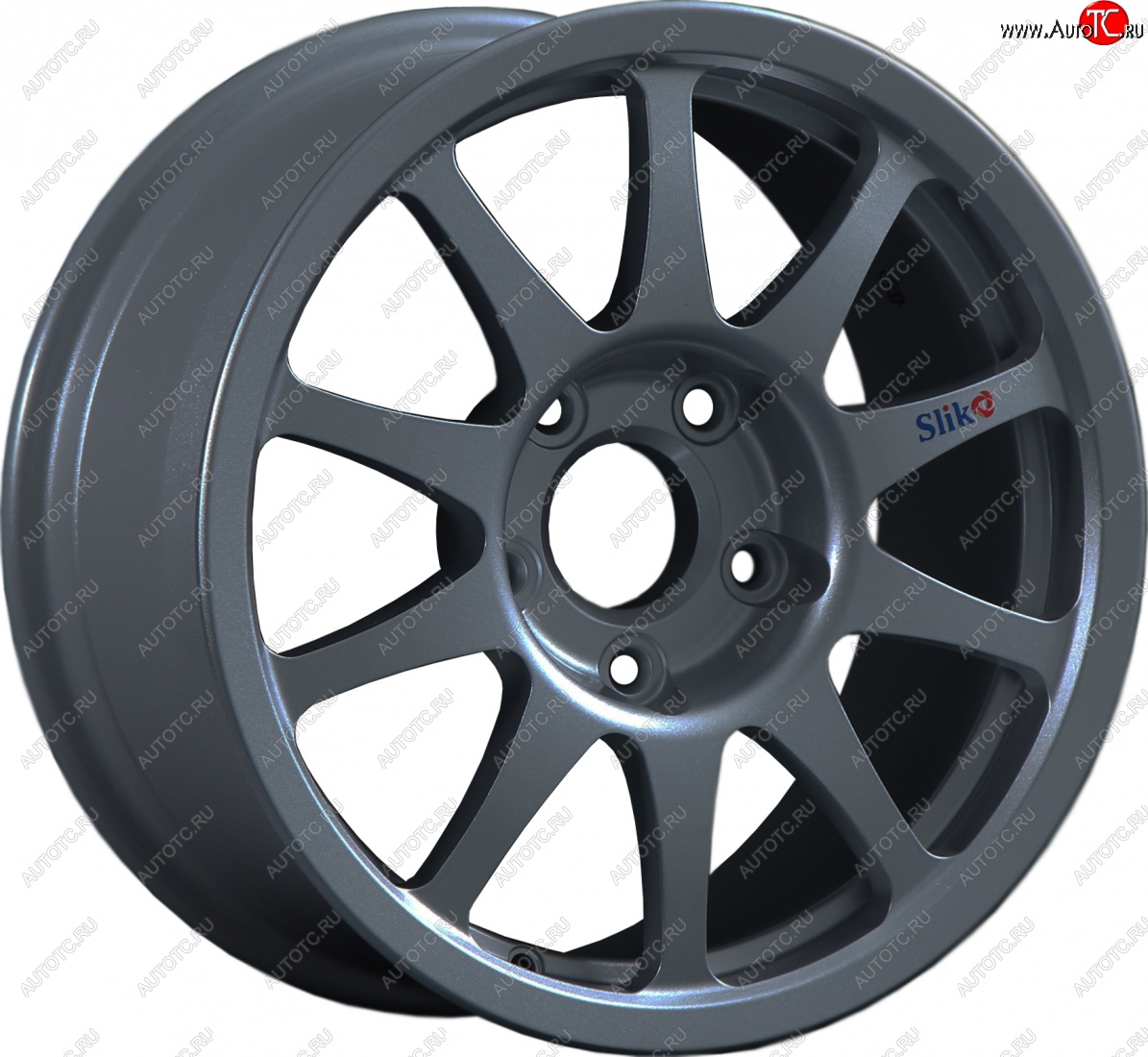 24 899 р. Кованый диск Slik Sport 7x15 (Металлик графит глянцевый)   (Цвет: Металлик графит глянцевый)  с доставкой в г. Керчь