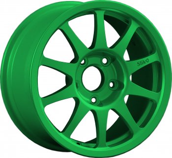 Кованый диск Slik Sport 7x15 (Зеленый)  (Цвет: Зеленый)