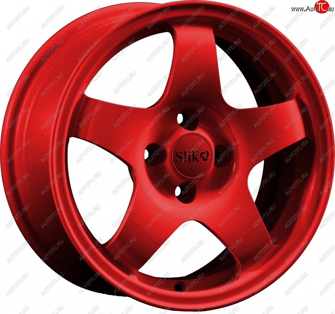 15 249 р. Кованый диск Slik Sport 6.5x15 (Красный)   (Цвет: Красный)  с доставкой в г. Керчь