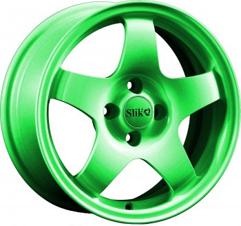 Кованый диск Slik Sport 6.5x15 (RAL 6038 ярко-зеленый)  (Цвет: RAL 6038 ярко-зеленый)