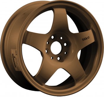 Кованый диск Slik Sport 6.5x15 (Металлик коньячная бронза. Матовый) 6.5x15/4-5x98-120 D54.1-72.6  (Цвет: Металлик коньячная бронза. Матовый)