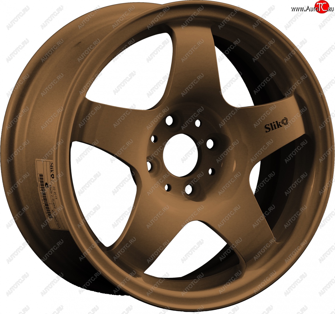 7 899 р. Кованый диск Slik Sport 6.5x15 (Металлик коньячная бронза. Матовый) 6.5x15/4-5x98-120 D54.1-72.6   (Цвет: Металлик коньячная бронза. Матовый)  с доставкой в г. Керчь