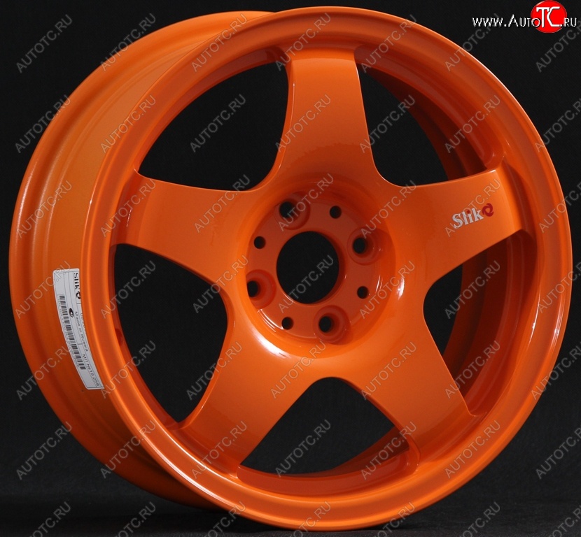 7 899 р. Кованый диск Slik Sport 6.5x15 (Ярко-оранжевый) 6.5x15/4-5x98-120 D54.1-72.6   (Цвет: Ярко-оранжевый)  с доставкой в г. Керчь