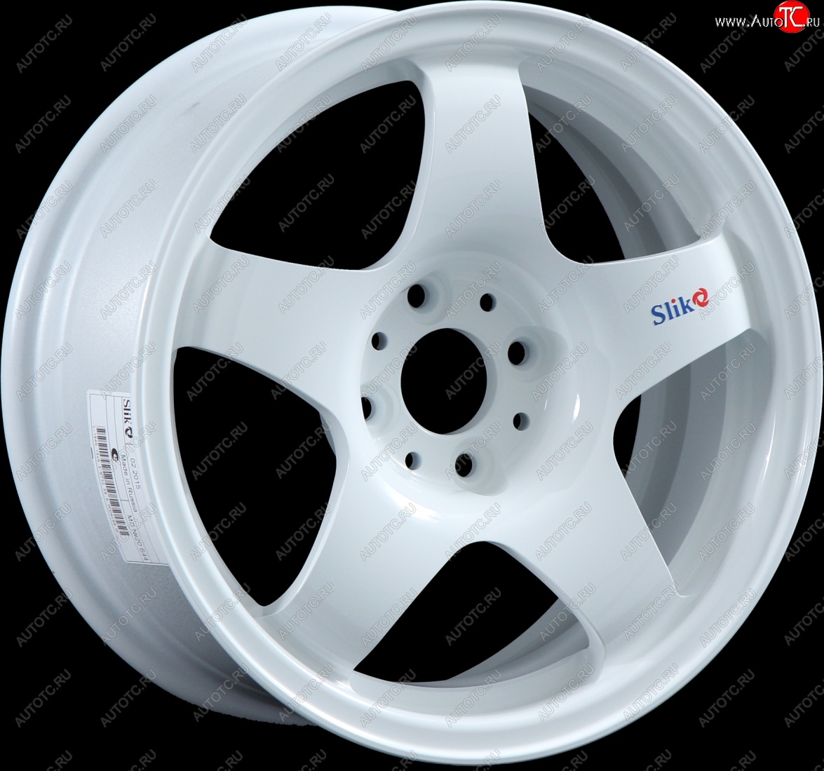 7 899 р. Кованый диск Slik Sport 6.5x15 (Белый) 6.5x15/4-5x98-120 D54.1-72.6   (Цвет: Белый)  с доставкой в г. Керчь