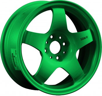 Кованый диск Slik Sport 6.5x15 (Зеленый) 6.5x15/4-5x98-120 D54.1-72.6  (Цвет: Зеленый)
