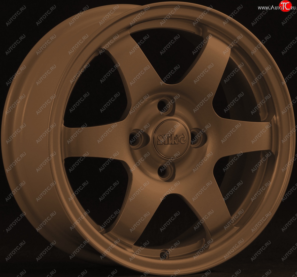 16 949 р. Кованый диск Slik Sport 6.5x15   (Цвет: Металлик коньячная бронза. Глянец)  с доставкой в г. Керчь