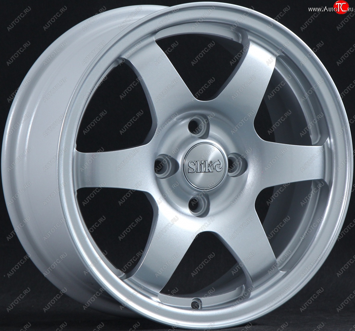 15 249 р. Кованый диск Slik Sport 6.5x15 (Серебристый светлый)   (Цвет: Серебристый светлый)  с доставкой в г. Керчь