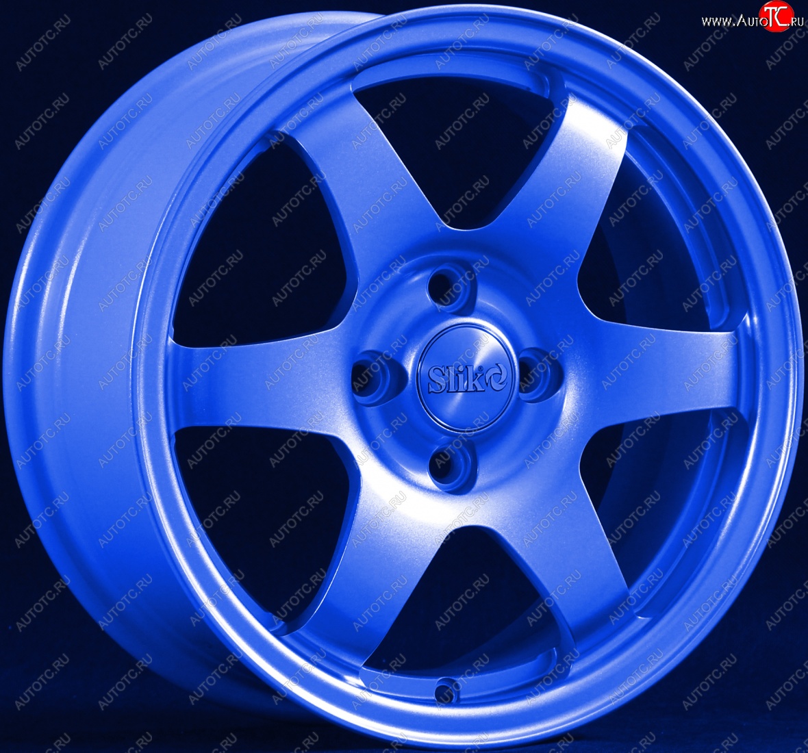 15 249 р. Кованый диск Slik Sport 6.5x15 (Синий)   (Цвет: Синий)  с доставкой в г. Керчь