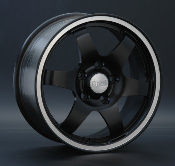 Кованый диск Slik Sport 6.5x15 (Черный матовый с полированым ободом MBL)  (Цвет: Черный матовый с полированным ободом MBL)