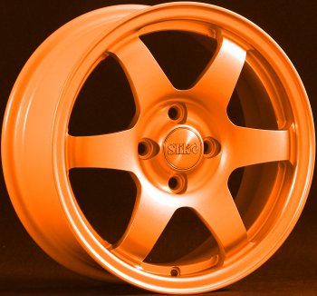 Кованый диск Slik Sport 6.5x15 (Ярко-оранжевый)  (Цвет: Ярко-оранжевый)