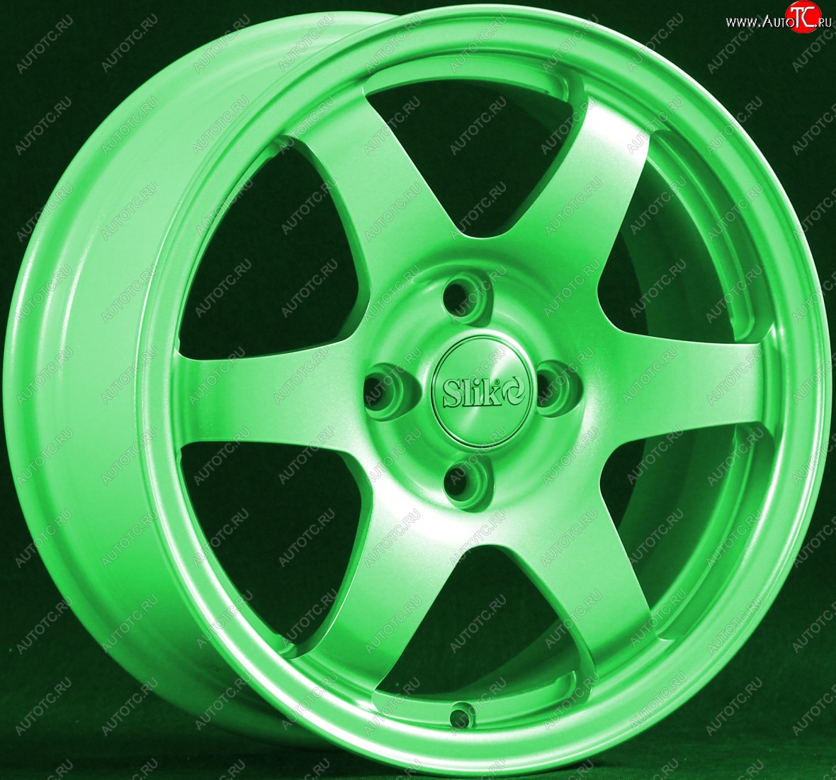 15 249 р. Кованый диск Slik Sport 6.5x15 (RAL 6038 ярко-зеленый)   (Цвет: RAL 6038 ярко-зеленый)  с доставкой в г. Керчь