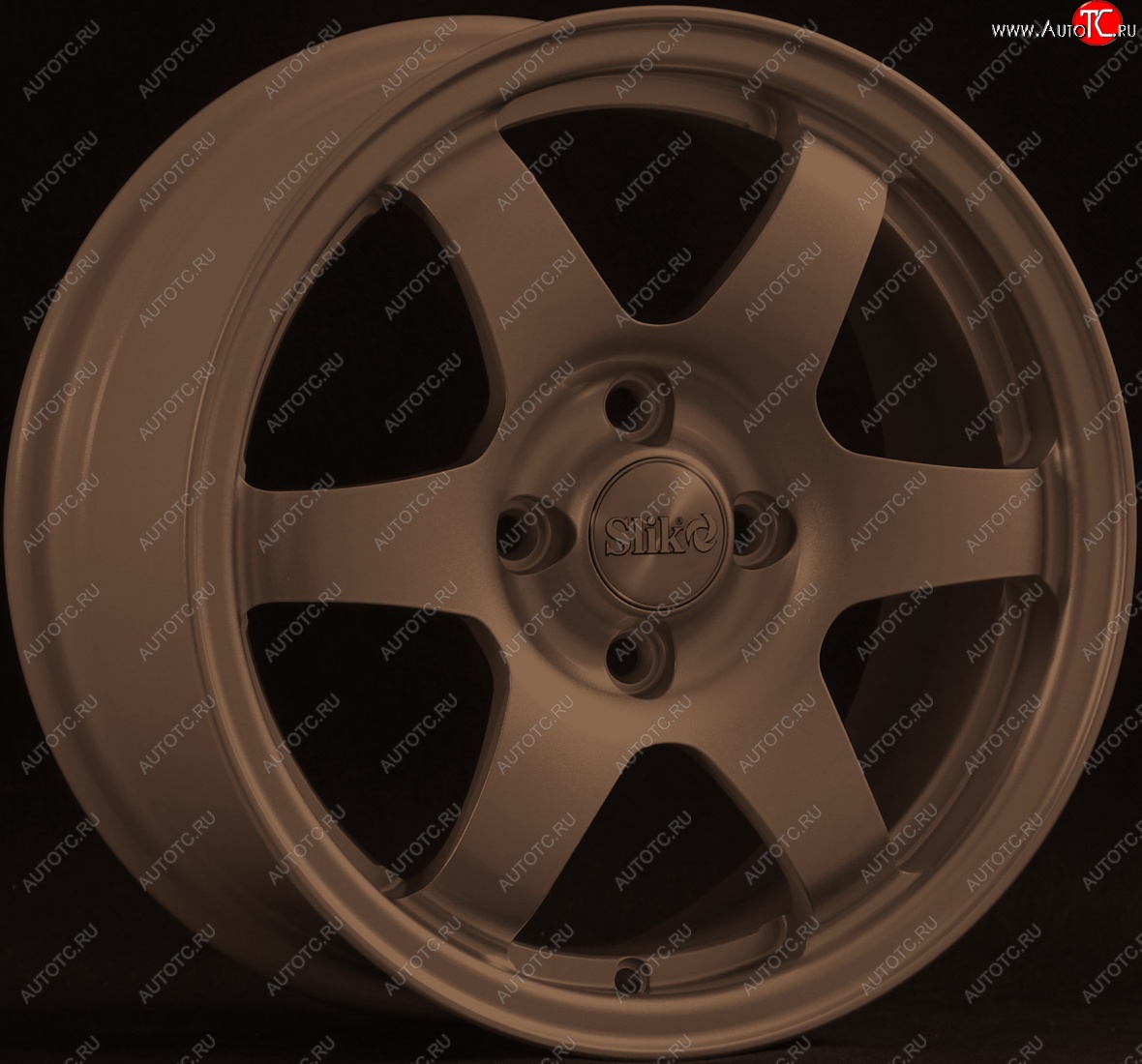 15 249 р. Кованый диск Slik Sport 6.5x15 (Металлик бронза)   (Цвет: Металлик бронза)  с доставкой в г. Керчь