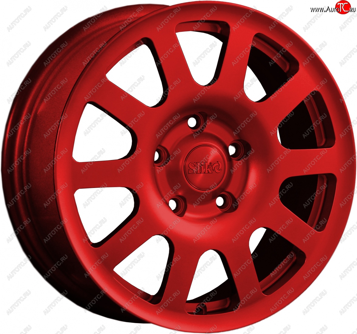 18 999 р. Кованый диск Slik SPORT R16x6.5 Красный (RED) 6.5x16   (Цвет: RED)  с доставкой в г. Керчь