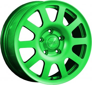Кованый диск Slik Sport 6.5x16 (RAL 6038 ярко-зеленый)  (Цвет: RAL 6038 ярко-зеленый)
