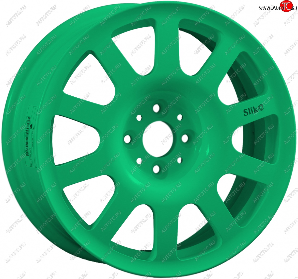 11 049 р. Кованый диск Slik SPORT R16x6.5 Candy Green изумрудно-зеленый 6.5x16   (Цвет: Candy Green изумрудно-зеленый 6.5x16)  с доставкой в г. Керчь