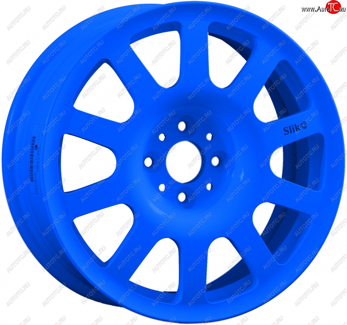 11 049 р. Кованый диск Slik SPORT R16x6.5 Candy BLUE синий 6.5x16   (Цвет: Candy BLUE синий 6.5x16)  с доставкой в г. Керчь