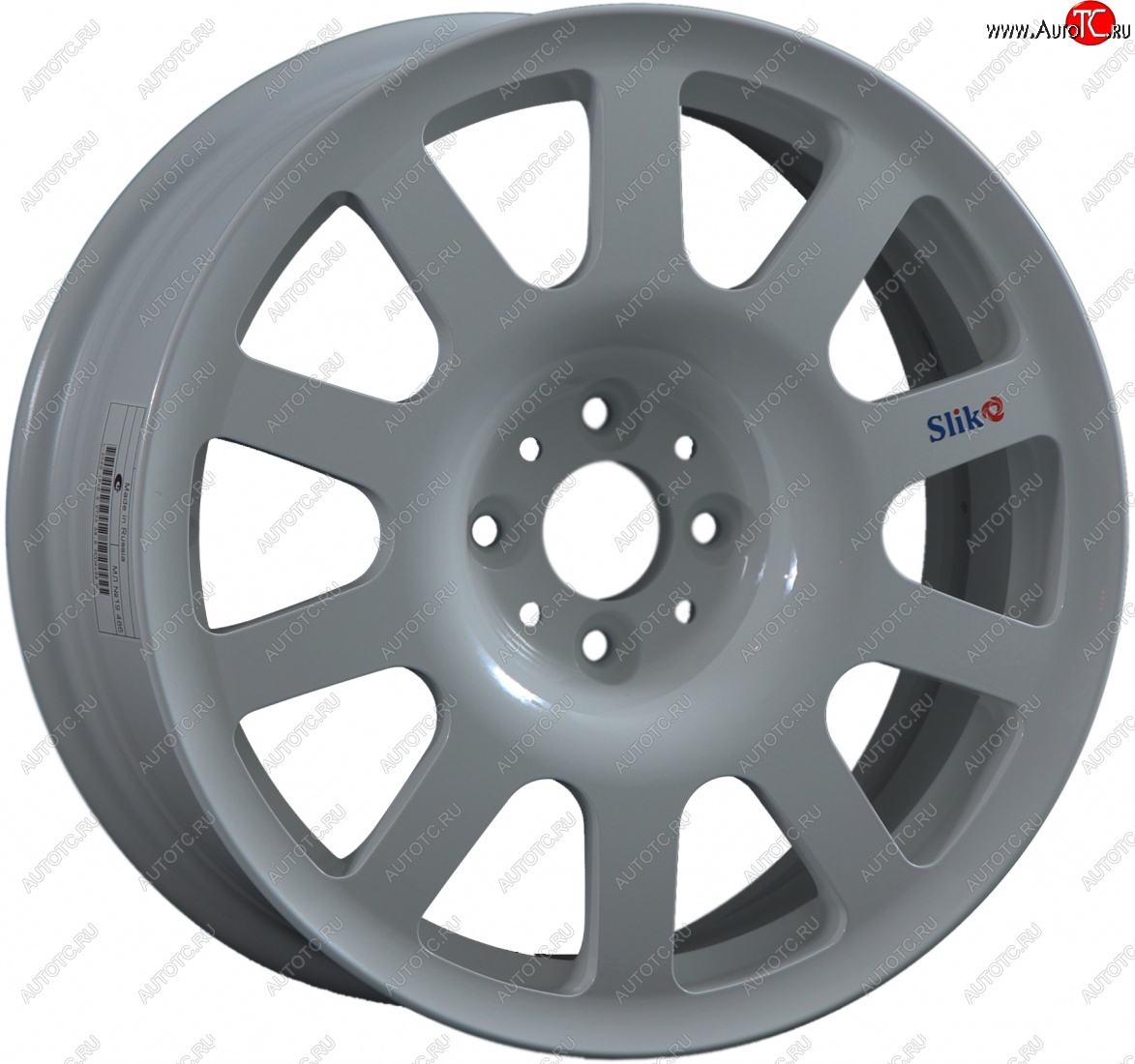 10 349 р. Кованый диск Slik SPORT R16x6.5 Серебристый темный (S25) 6.5x16   (Цвет: S25)  с доставкой в г. Керчь