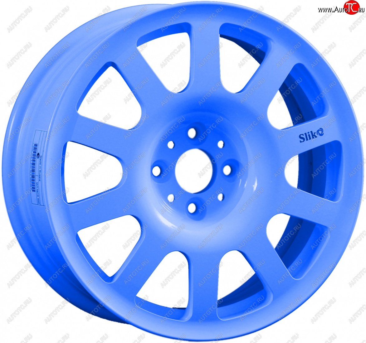 10 349 р. Кованый диск Slik SPORT R16x6.5 Синий (Blue) 6.5x16   (Цвет: Blue)  с доставкой в г. Керчь