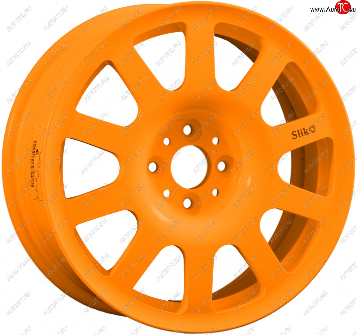 10 349 р. Кованый диск Slik SPORT R16x6.5 Ярко-оранжевый (ORANGE) 6.5x16   (Цвет: ORANGE)  с доставкой в г. Керчь